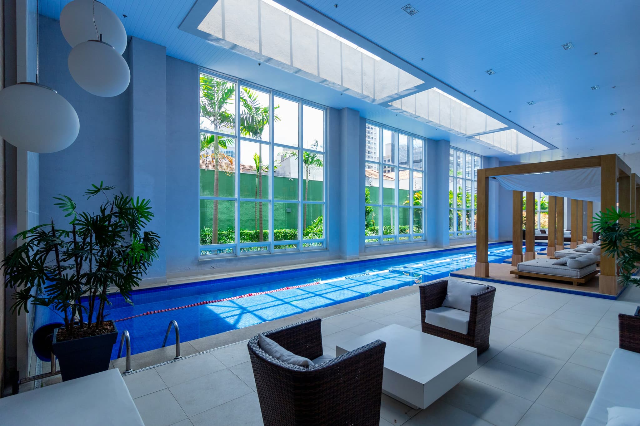 Elegant wellness retreat space with serene atmosphere