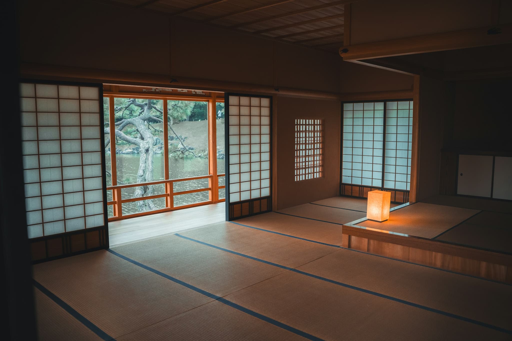 Serene mountain view from a wellness retreat balcony